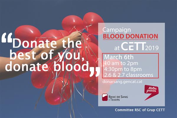 Blood donation campaign at CETT